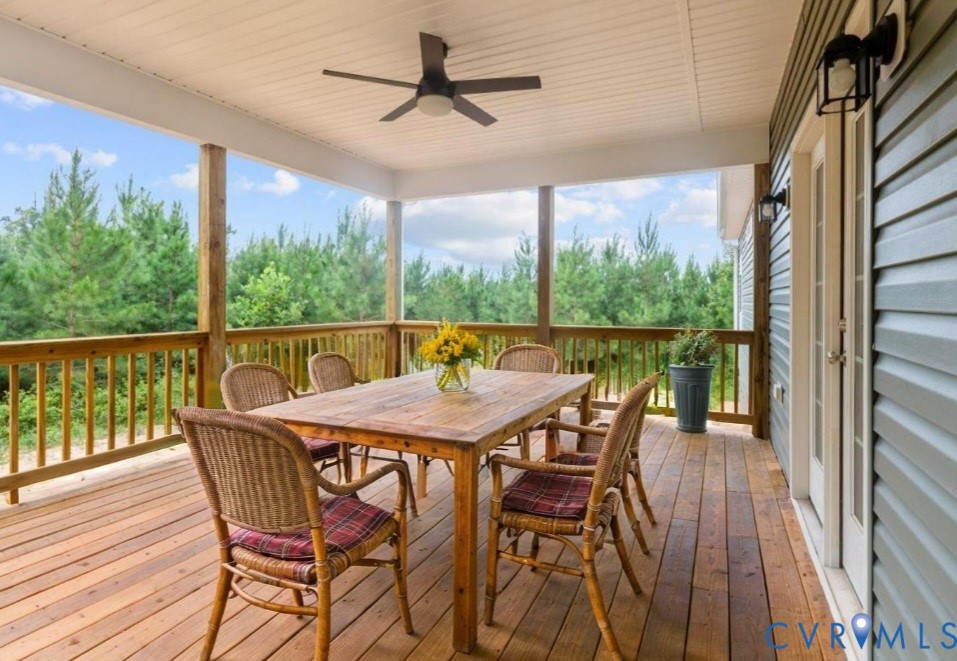 178 Barter Hill Road Cumberland, VA 23040 - Photo 7 of 34 Virtual staging of deck