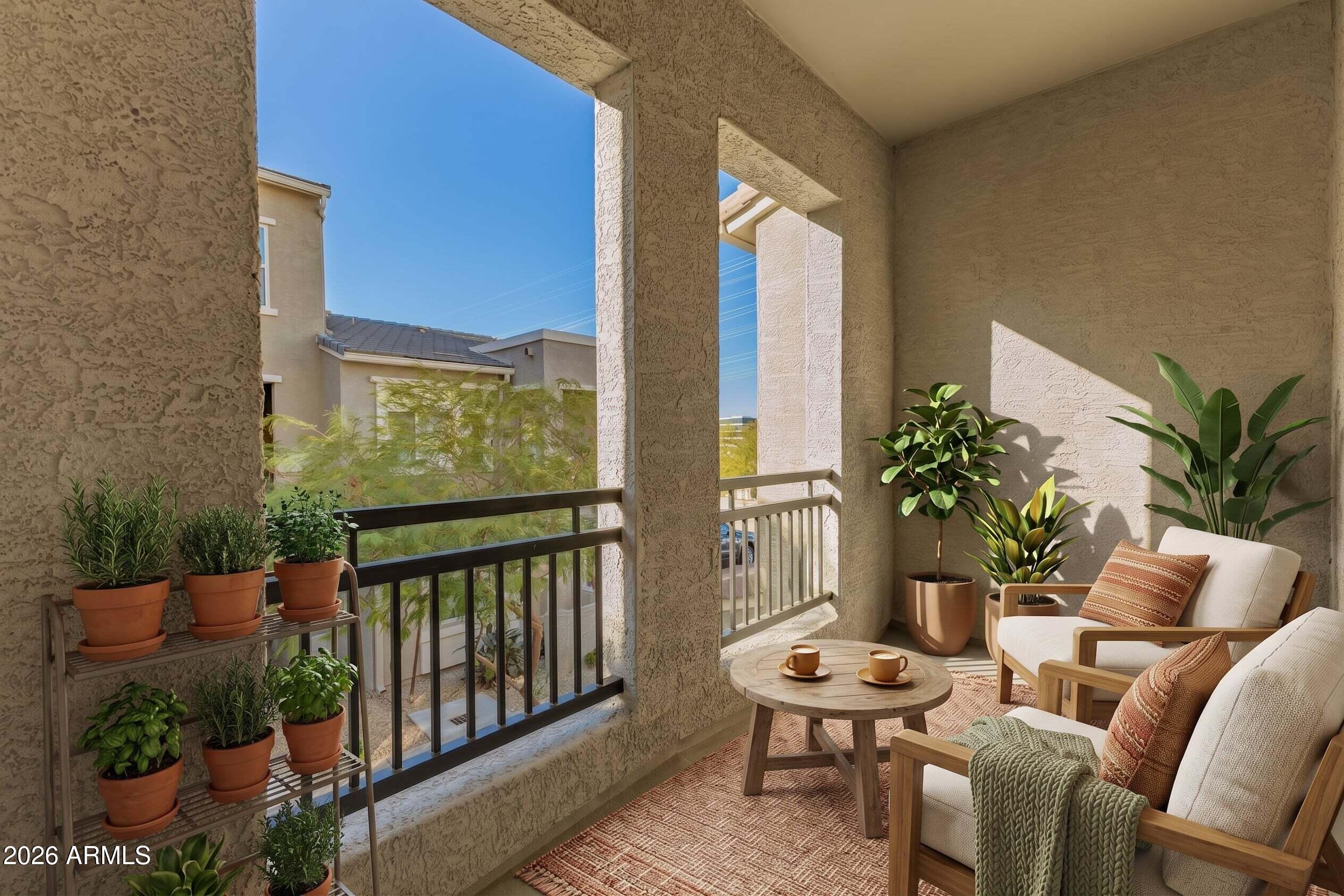 2150 West Alameda Road, Unit 1181 Phoenix, AZ 85085 - Photo 10 of 45 27 - Balcony with furniture removed - AI