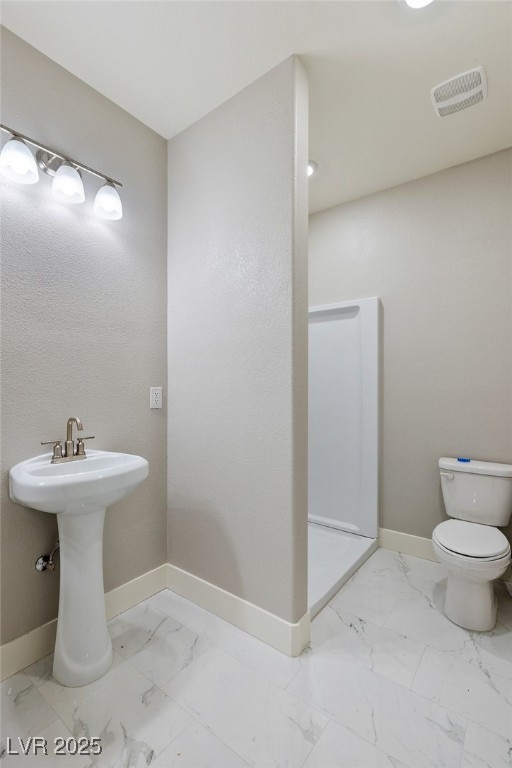 5592 Hickory Tree Street Las Vegas, NV 89149 - Photo 56 of 87 Full bathroom with light marble finish flooring and a shower stall