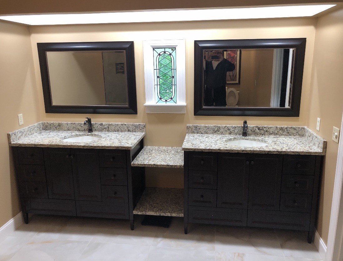 2732 Jack Teasley Road Pleasant View, TN 37146 - Photo 30 of 31 a bathroom with a granite countertop sink and a mirror