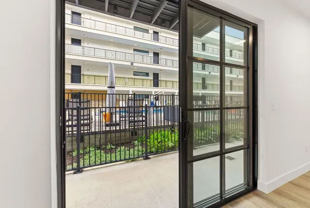 a view of a large window