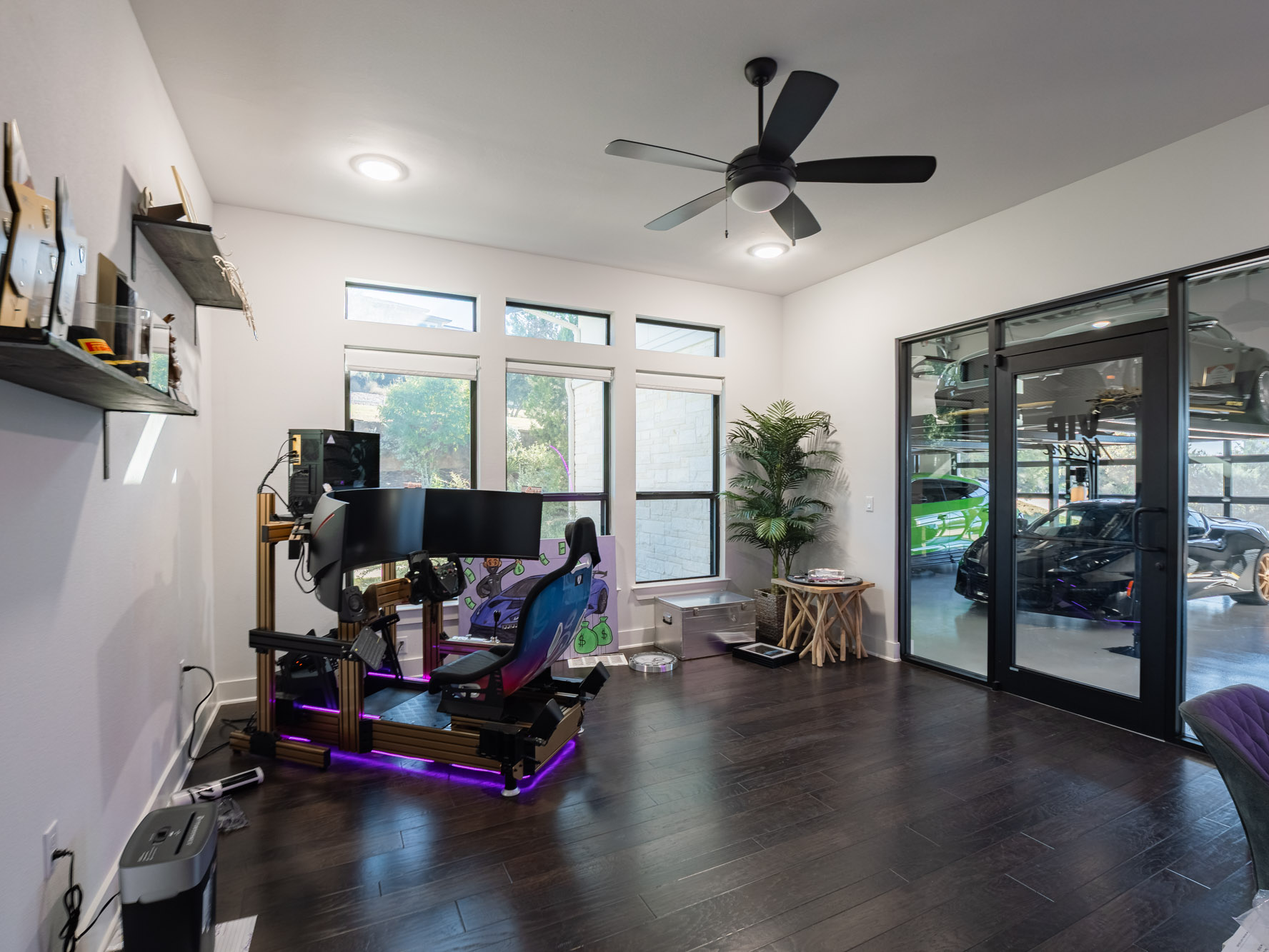 14900 Copper Ridge Lane Austin, TX 78734 - Photo 25 of 39 Workout room featuring a ceiling fan