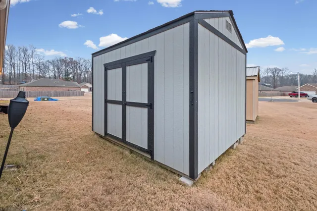a view of a car garage door