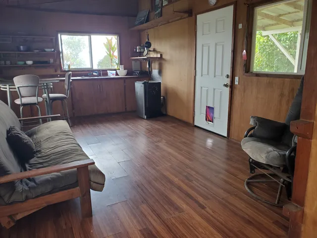 a view of balcony with couch