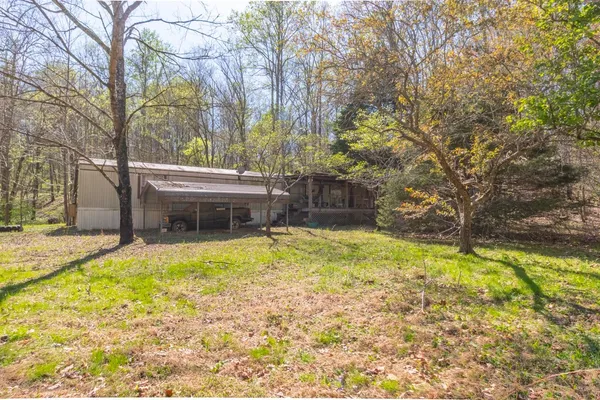 a building with trees in front of it