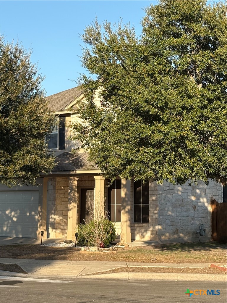 102 Wisteria Way San Marcos, TX 78666 - Photo 2 of 30 front view of a house with a tree