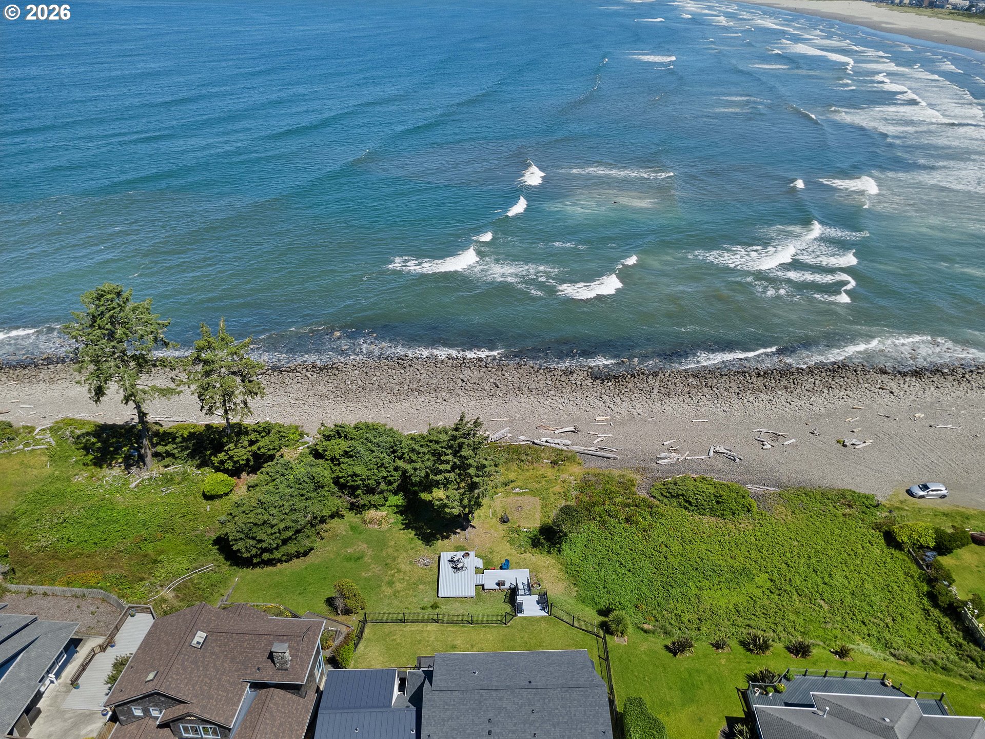 3232 Sunset Boulevard Seaside, OR 97138 - Photo 46 of 48 an aerial view of a house with a yard