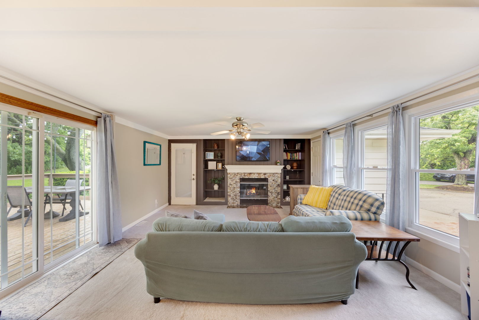4N285 LaFox Road St. Charles, IL 60175 - Photo 7 of 17 a living room with furniture and a floor to ceiling window