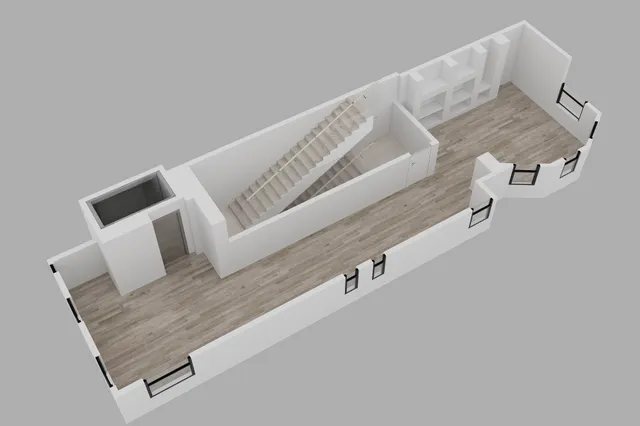 a view of a house with a potted plant