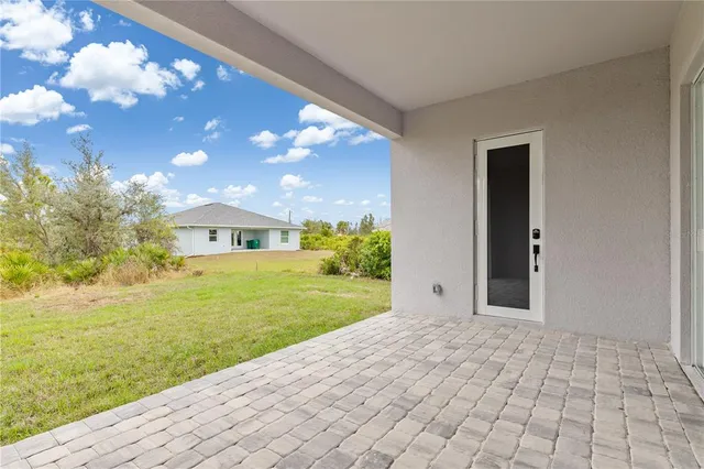 a view of an front door