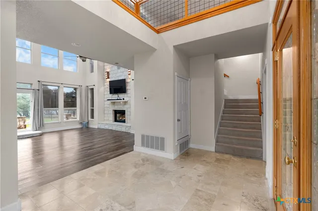 en view interior of the house and wooden floor