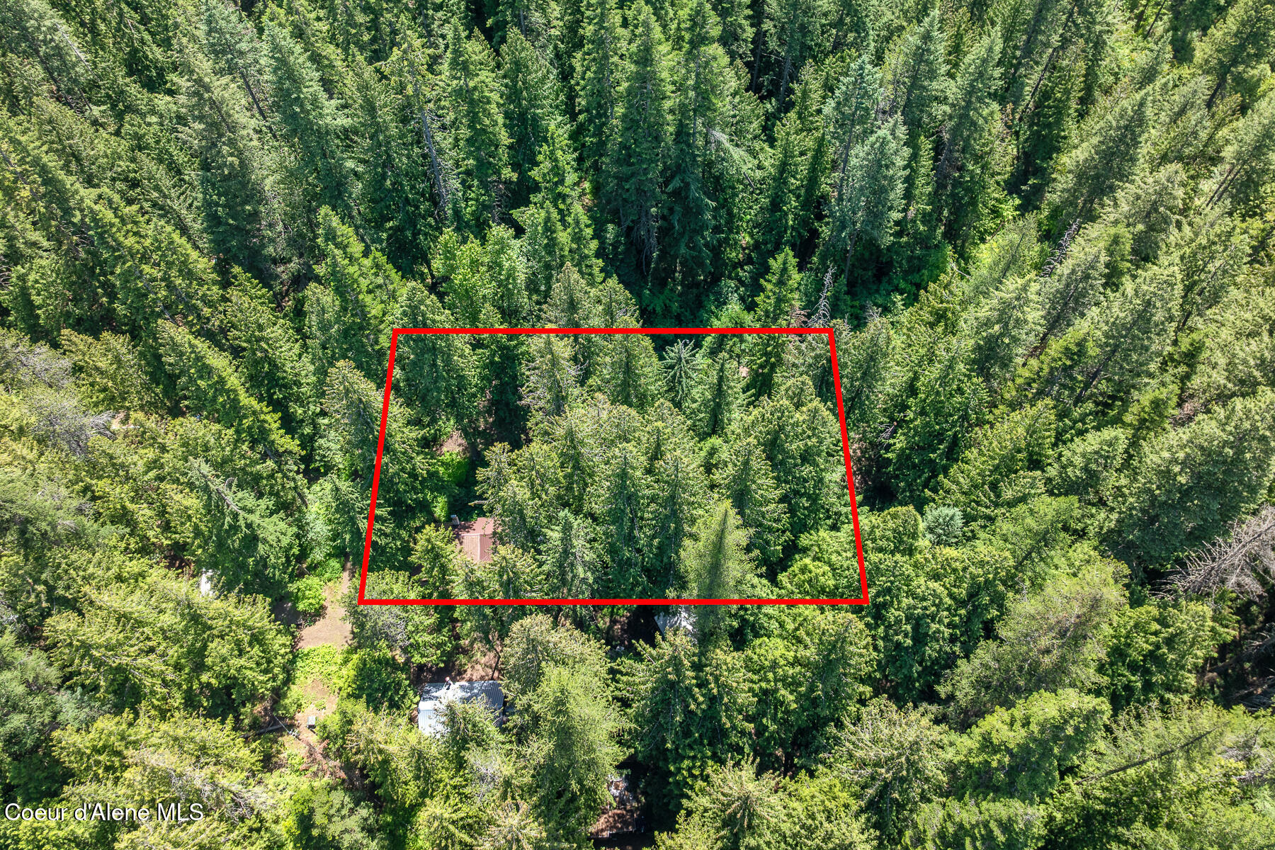6877 West Lower Excelsior Beach Shore Rathdrum, ID 83858 - Photo 15 of 47 Aerial Exelsior Beach Cabin