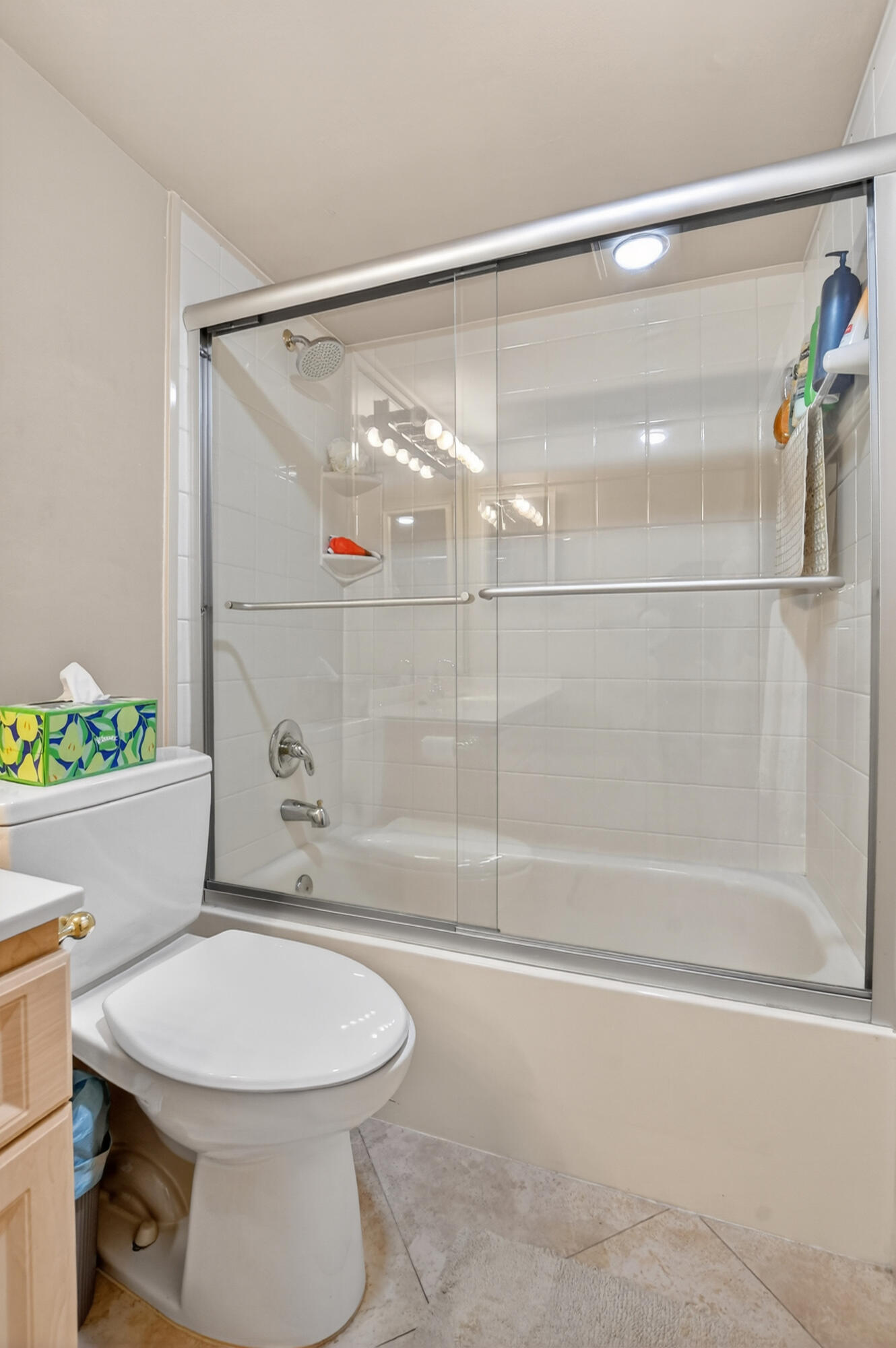 3009 Yarmouth C, Unit 3009 Boca Raton, FL 33434 - Photo 13 of 75 a bathroom with a toilet and a shower