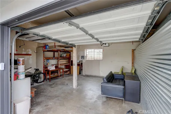 a view of a car garage