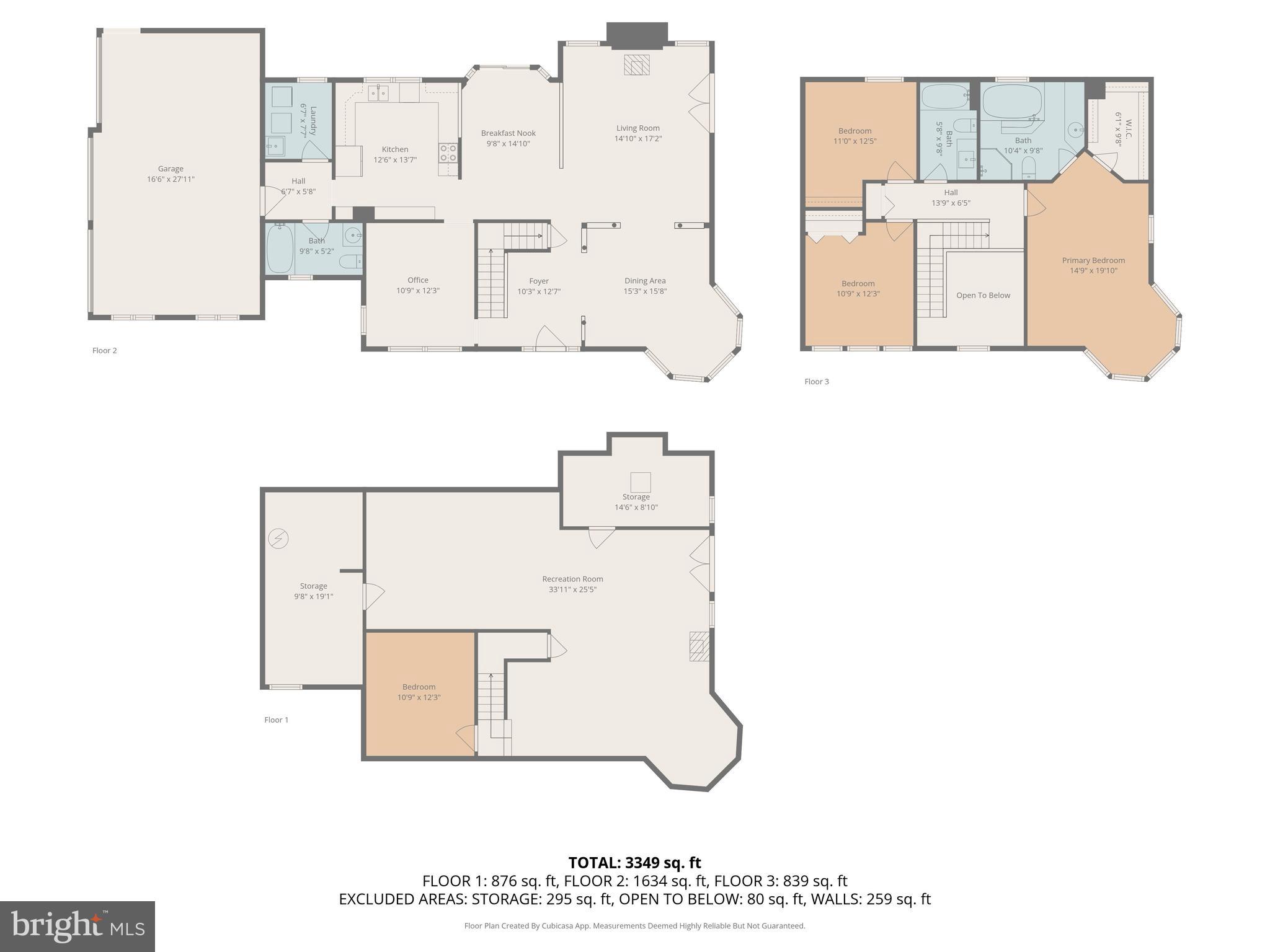 760 Gilbert Road Aberdeen, MD 21001 - Photo 47 of 50 Floor Plan - All 3 Levels