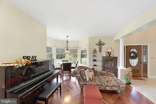a view of a workspace with furniture and toys