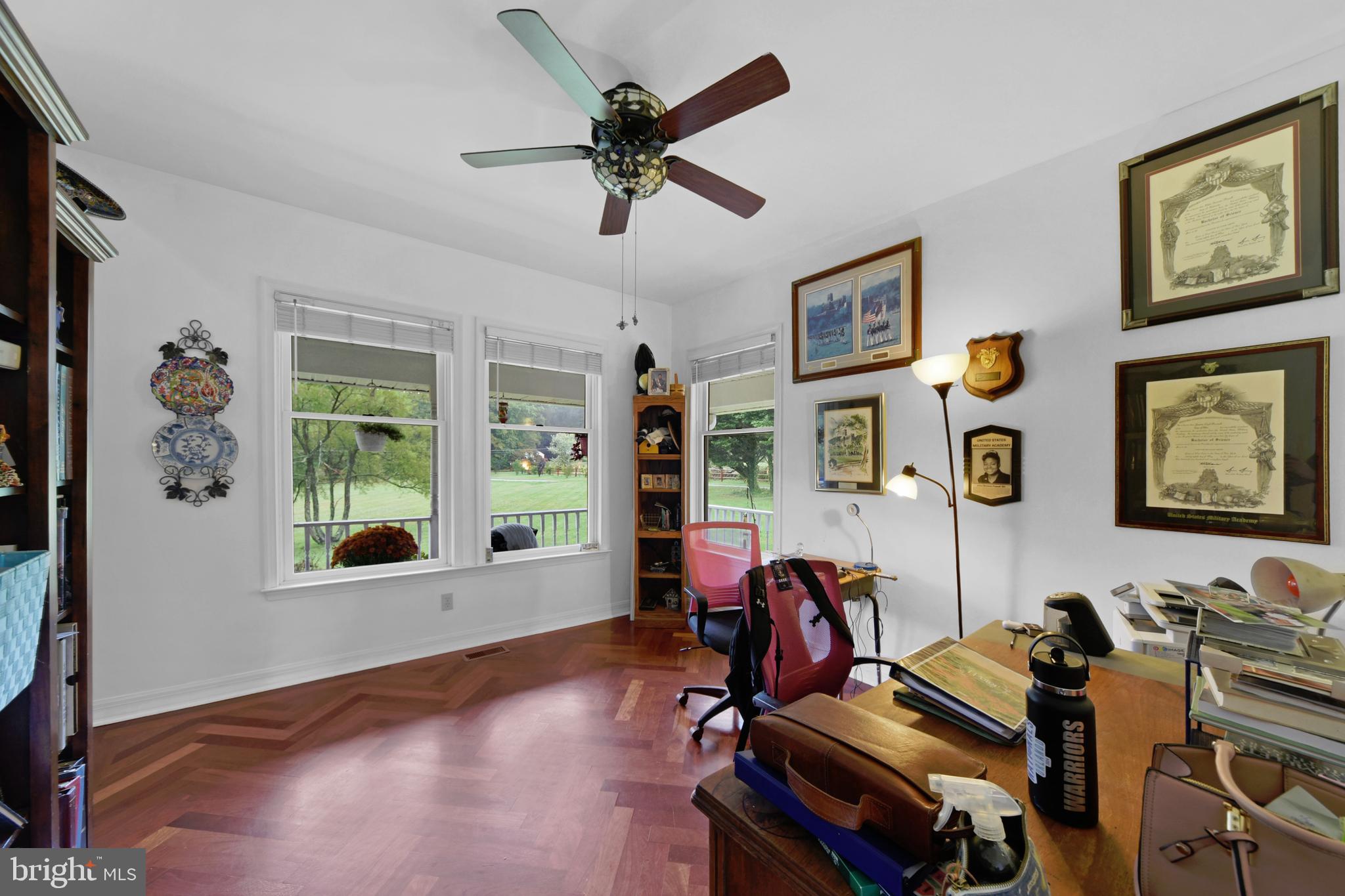 760 Gilbert Road Aberdeen, MD 21001 - Photo 23 of 50 a view of a workspace with furniture and a window