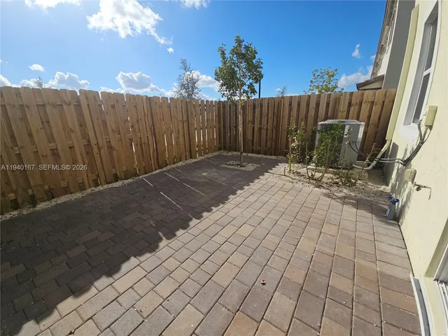 a backyard of a house