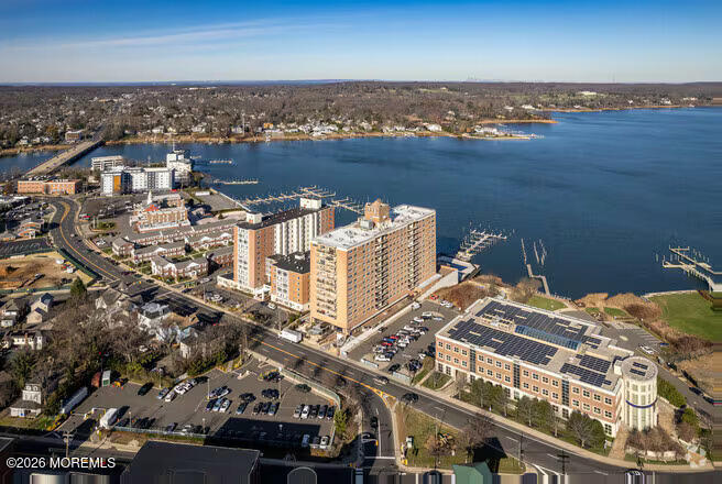 28 Riverside Avenue, Unit 5F Red Bank, NJ 07701 - Photo 1 of 1 riverview-towers-red-bank-nj-aerial-phot