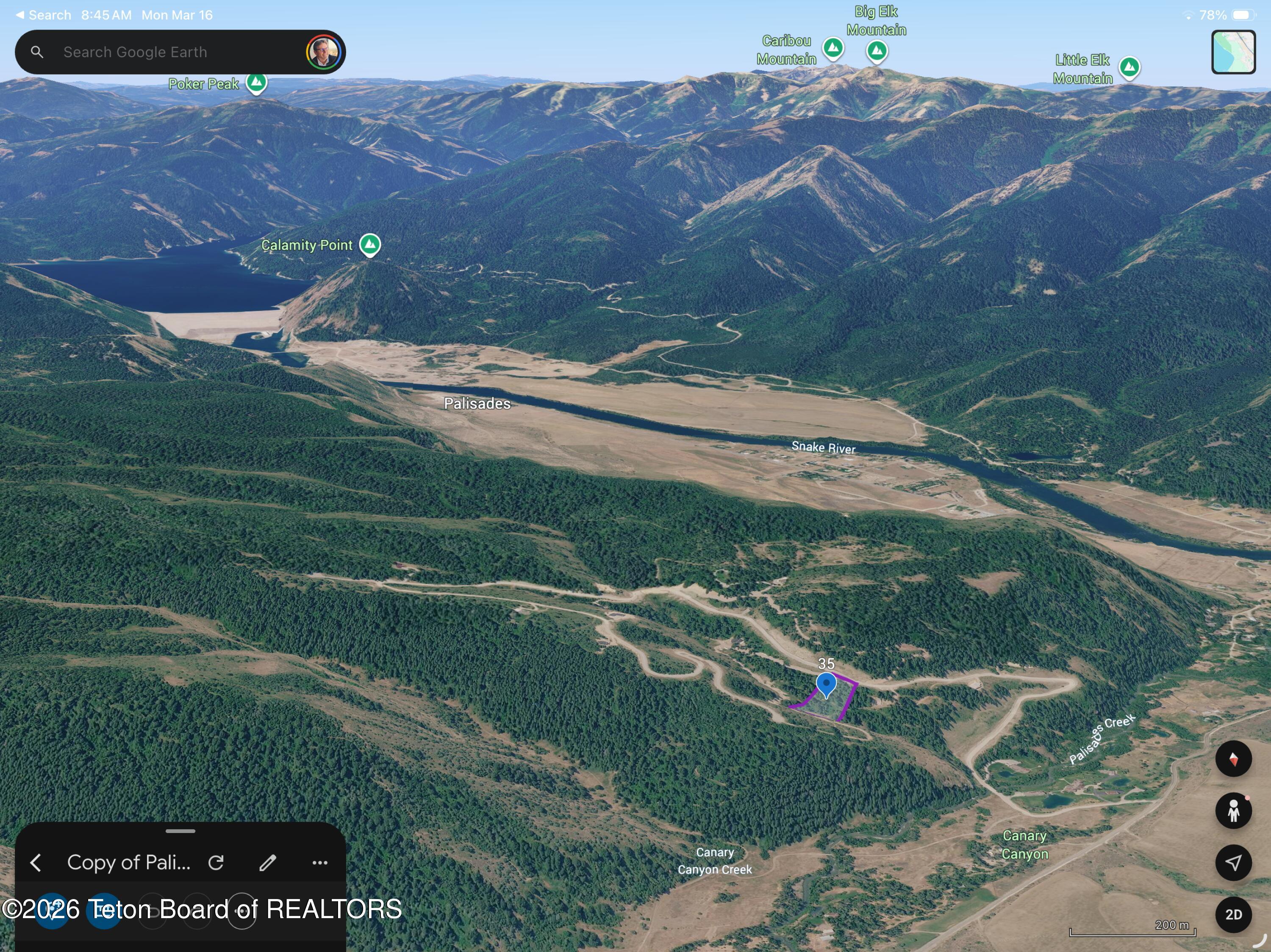 L35-b4 Cutthroat Run Irwin, ID 83428 - Photo 4 of 14 Google Earth Vicinity Looking South