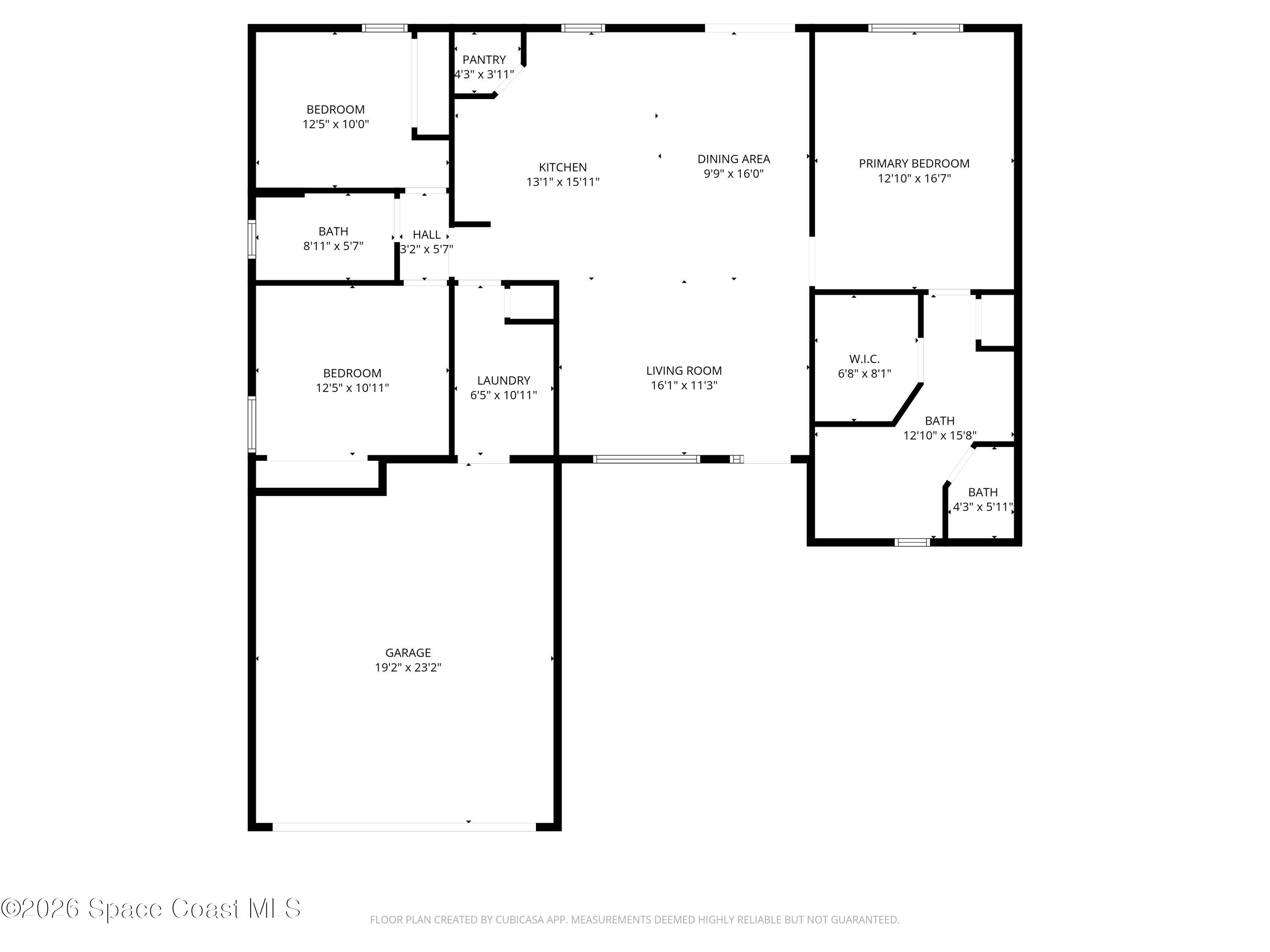 2829 Warren Street Mims, FL 32754 - Photo 24 of 24 Floor Plan