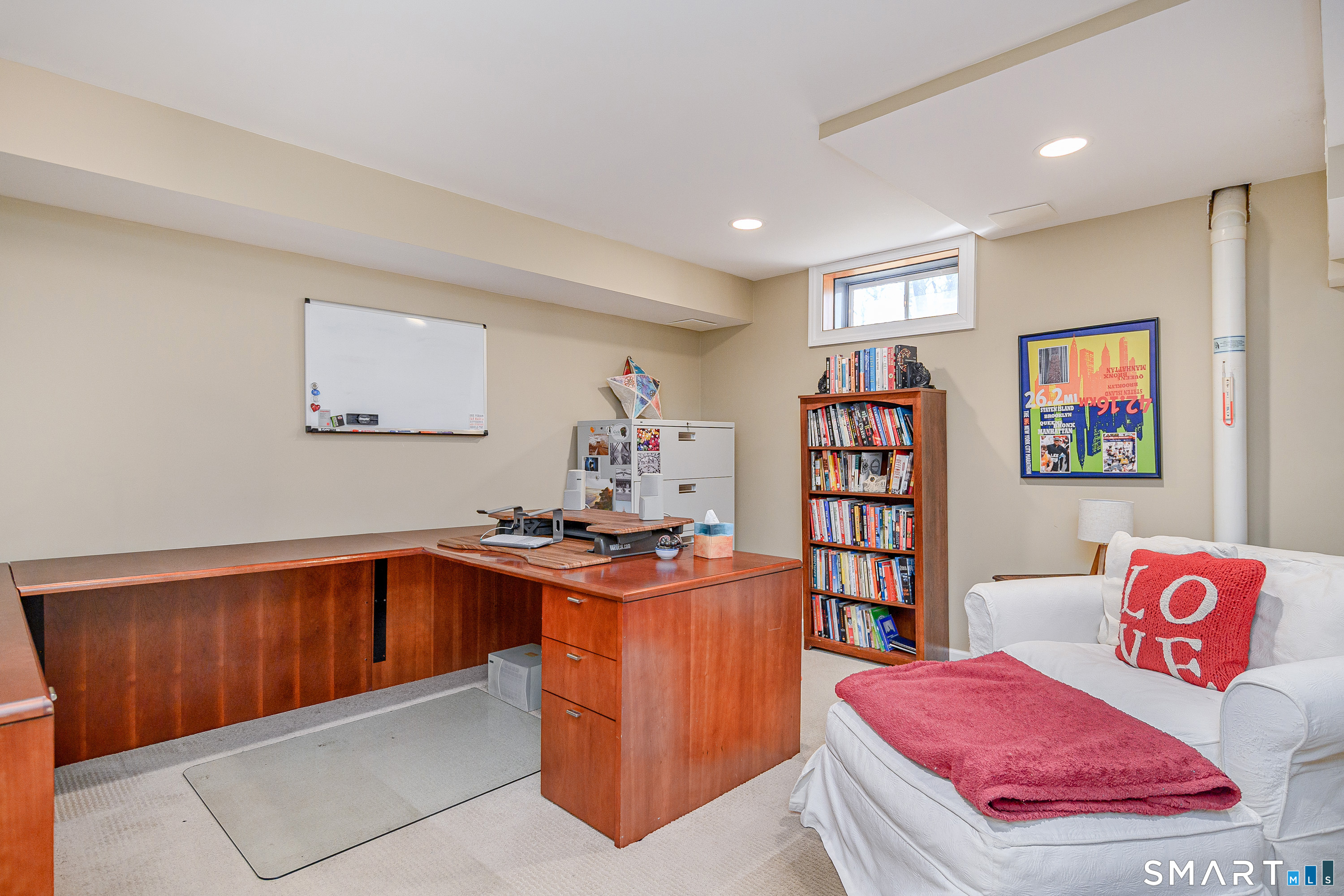 20 Charter Ridge Drive Newtown, CT 06482 - Photo 29 of 40 Currently used as an office, this space in the finished portion of the basement presents many possibilities.