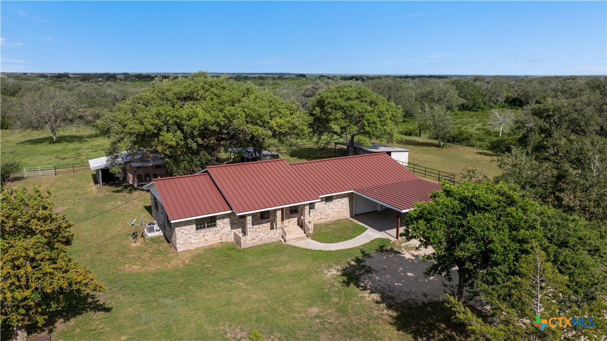 1033 Farm To Market 1351 Goliad, TX 77963 - Photo 5 of 34 a view of a yard with furniture