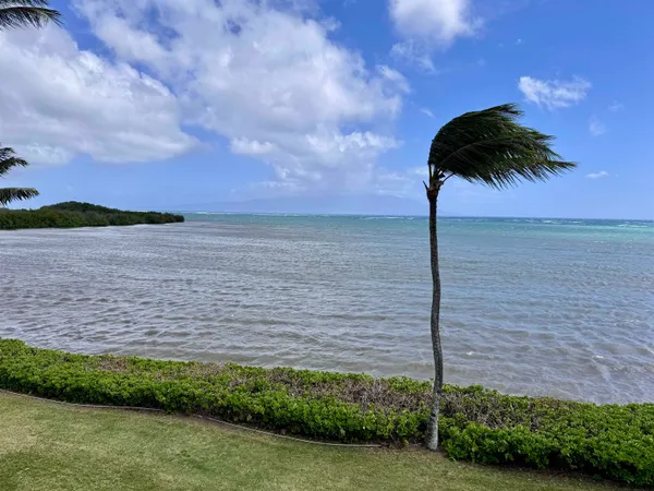 a ocean view with beach