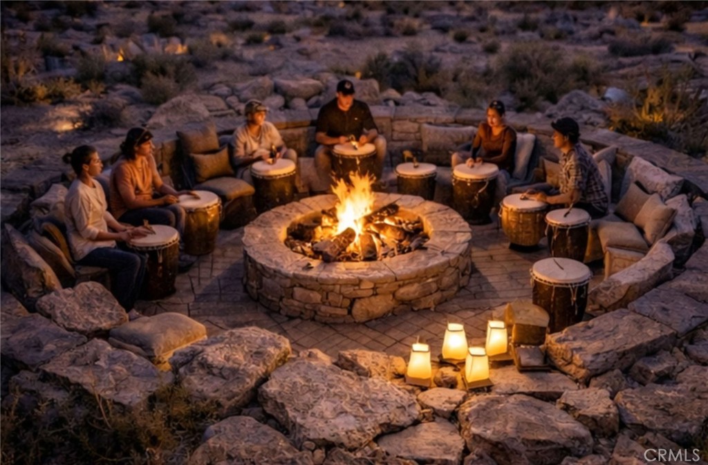 543050 Red Ryder Road Pioneertown, CA 92268 - Photo 5 of 20 a view of a backyard of a house