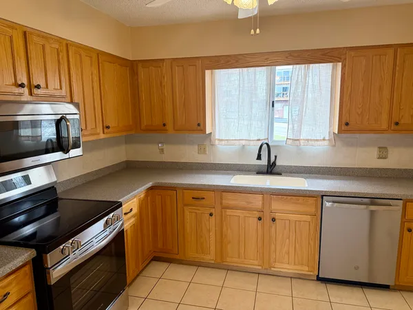 a view of city from a balcony