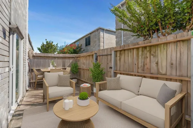 a view of a couches in the patio