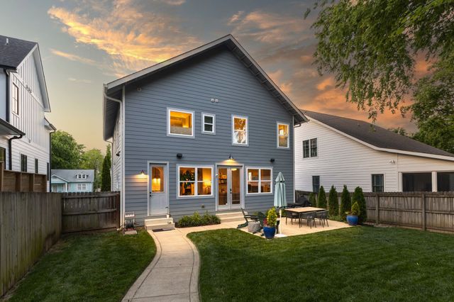 a house view with a garden space