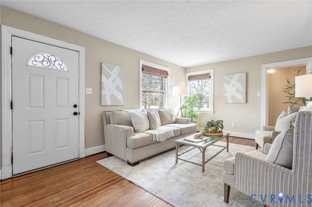6100 Club Road Henrico, VA 23228 - Photo 7 of 30 a living room with furniture and wooden floor