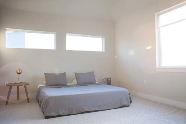 a view of a hallway with closet