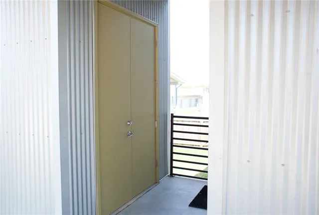 a view of a chairs in a room