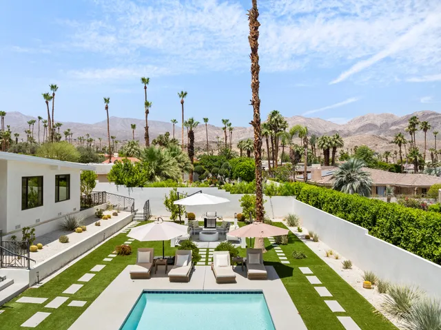 a view of a city from a terrace