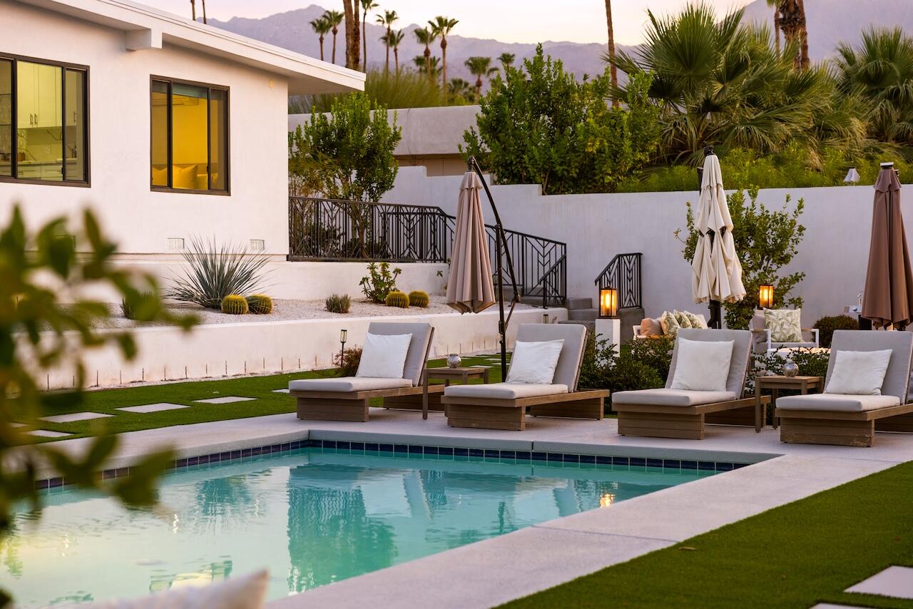 72870 Bel Air Road, Unit 4 Palm Desert, CA 92260 - Photo 31 of 35 a view of house with outdoor seating