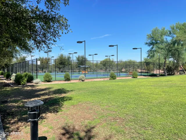 a view of a volley ball court