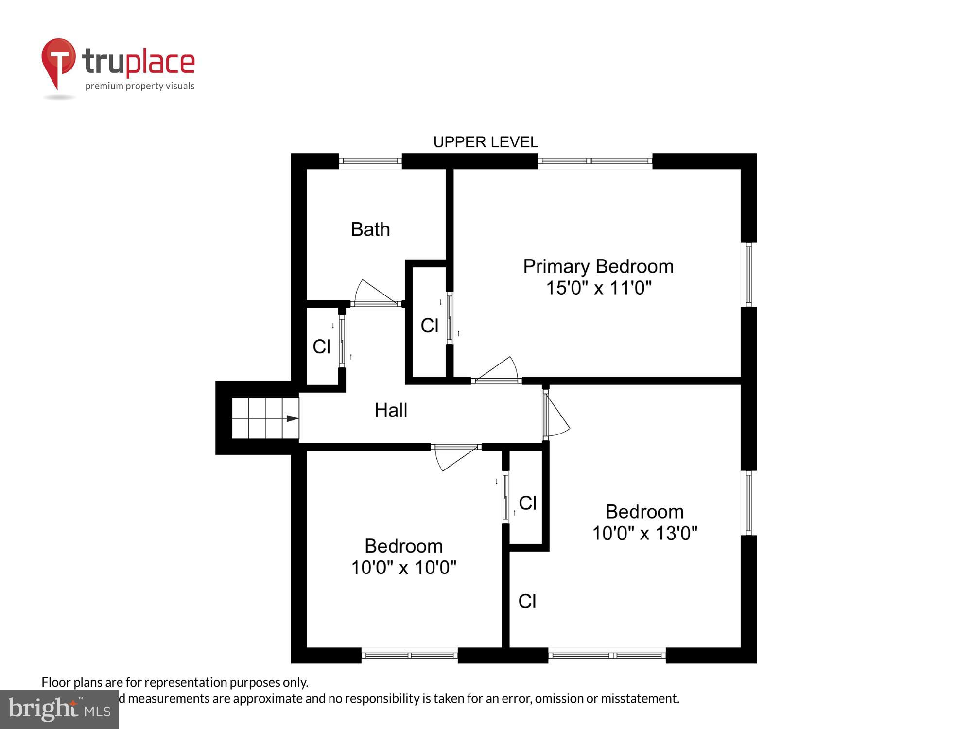 5406 Nutting Drive Springfield, VA 22151 - Photo 48 of 48 Upper Level (Labels & Measurements)