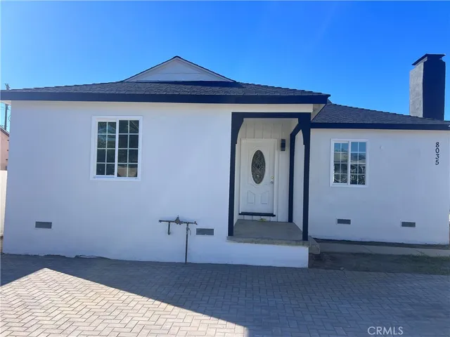 a front view of a house