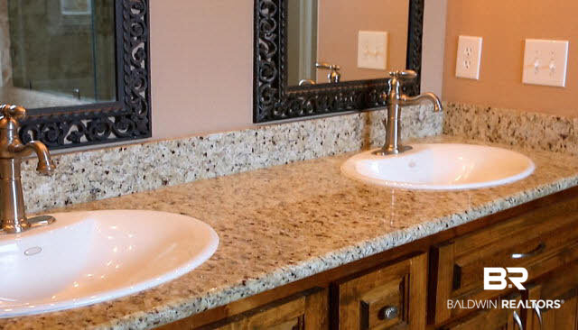 7020 Rocky Rd Loop Gulf Shores, AL 36542 - Photo 15 of 29 All baths have granite countertops as well.