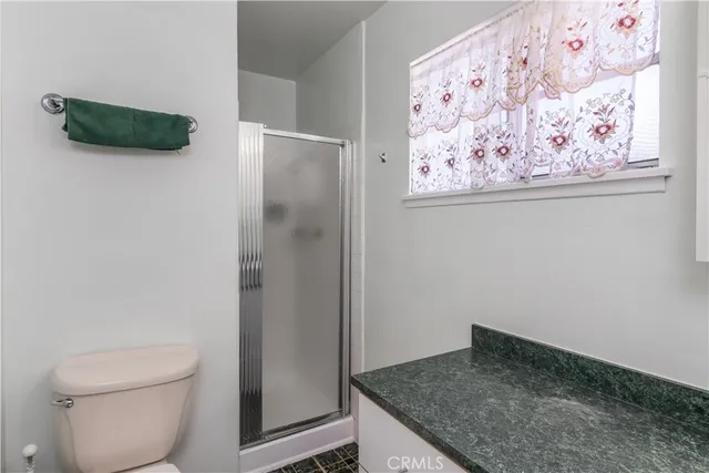 a bathroom with a toilet