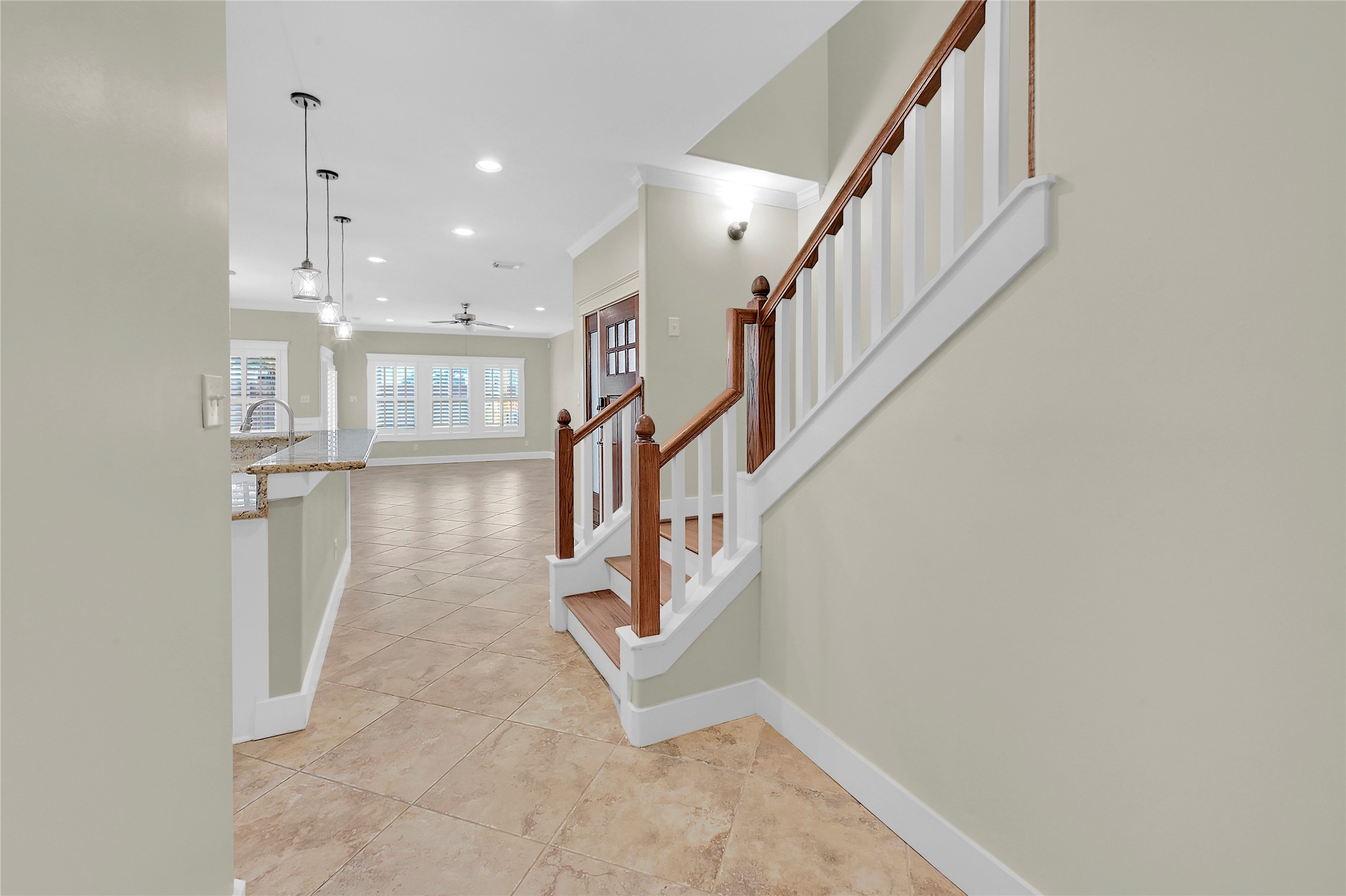 4418 Edsee Street Houston, TX 77009 - Photo 12 of 28 This angle shows off the home's sight lines, and gorgeous staircase.
