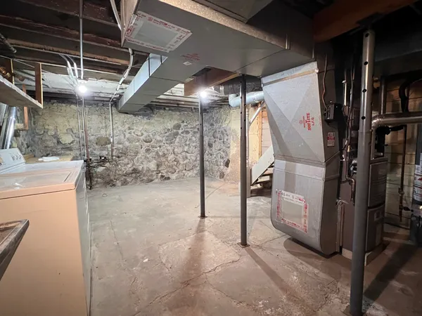 a view of a storage room