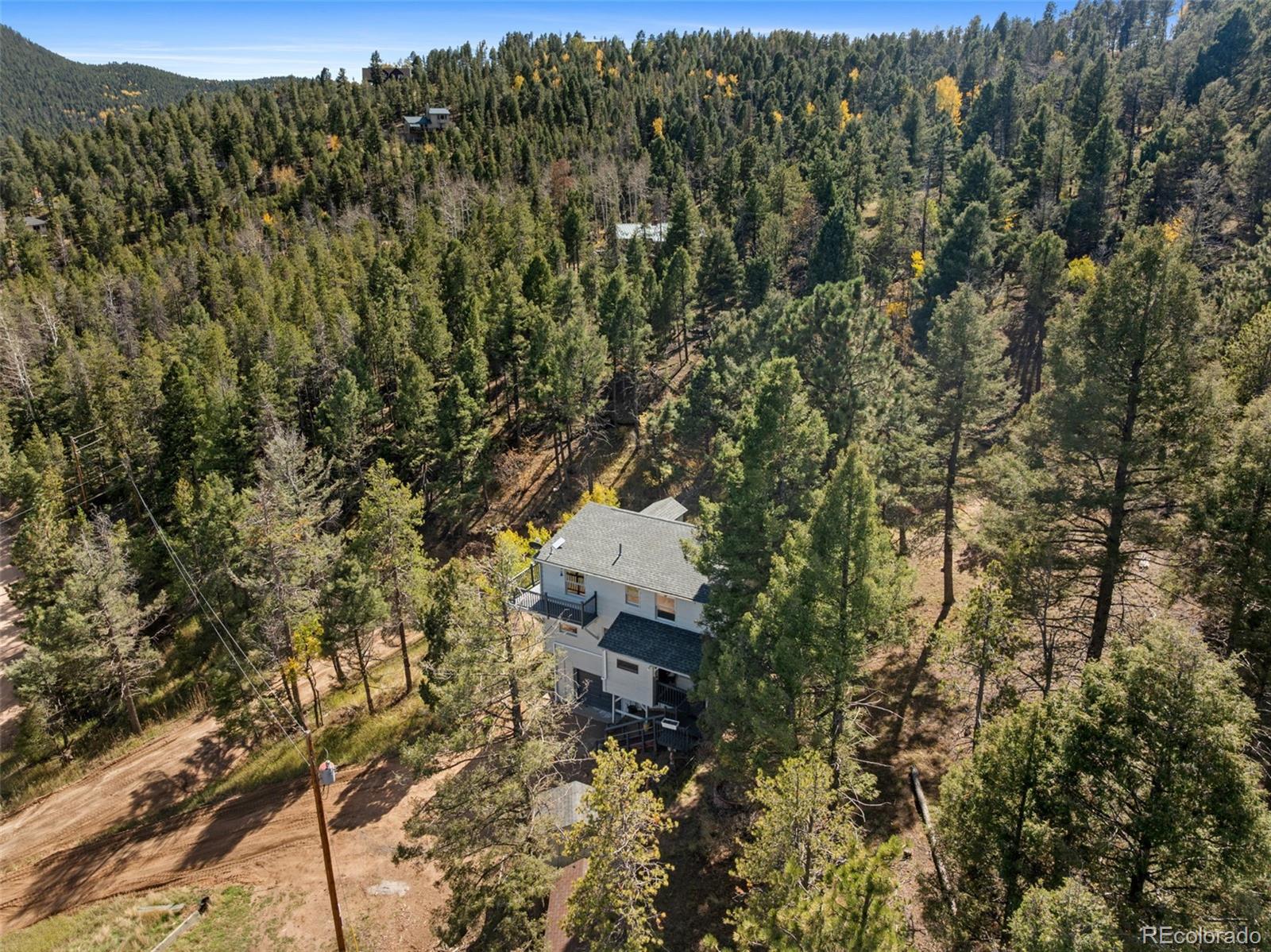 11825 South Little Turtle Lane Conifer, CO 80433 - Photo 11 of 34 a picture of city and mountain