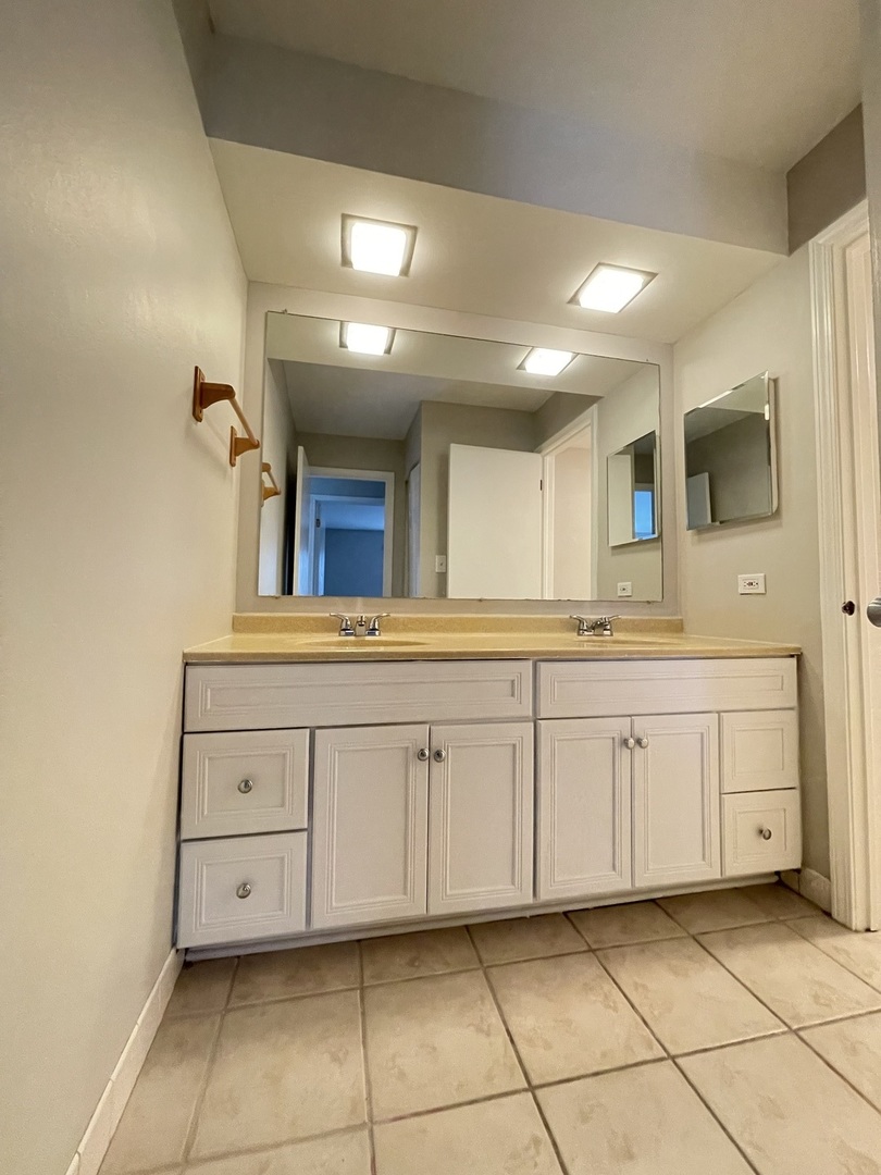248 East Bailey Road, Unit K Naperville, IL 60565 - Photo 12 of 13 a spacious bathroom with a granite countertop sink mirror and