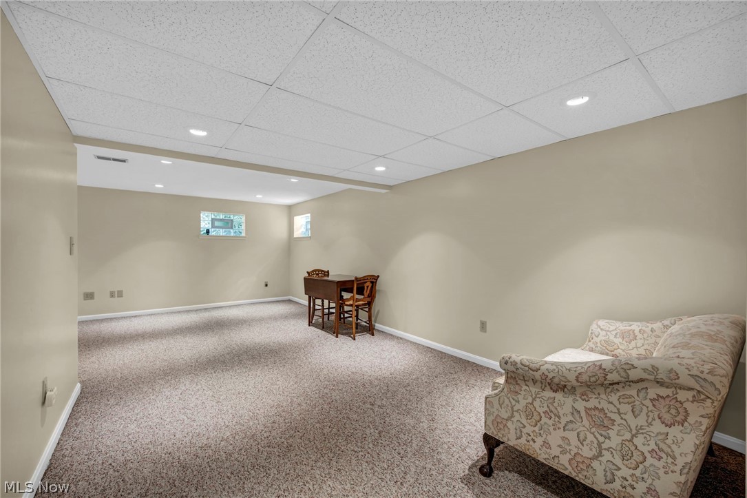1057 Congress Lake Road Mogadore, OH 44260 - Photo 33 of 50 L-shaped basement rec room