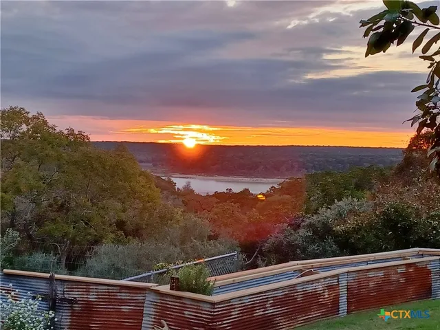 a view of city and mountain