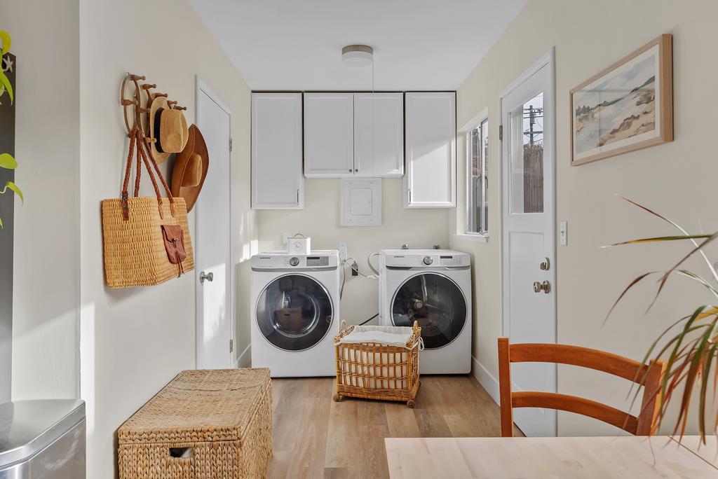 130 Hainline Road Aptos, CA 95003 - Photo 18 of 28 a view of a bedroom with washer and dryer