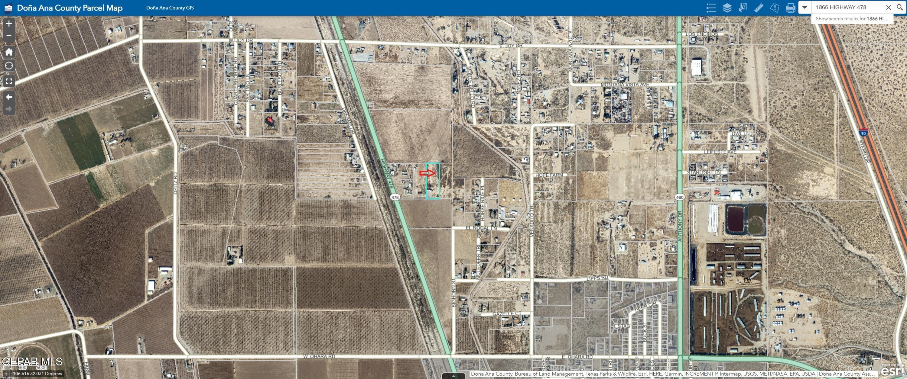 1866 Highway 478 Anthony, NM 88021 - Photo 6 of 7 Map 1